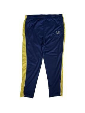 Team Starter Michigan Wolverines Blue Sweatpants Athletic Pants Men's Size Large